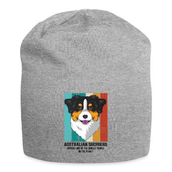 Australian Shepherd - Jersey Beanie - heather grey - Front