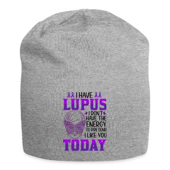 Lupus Bewusstseins Monat - Jersey-Beanie - Grau meliert - Vorne