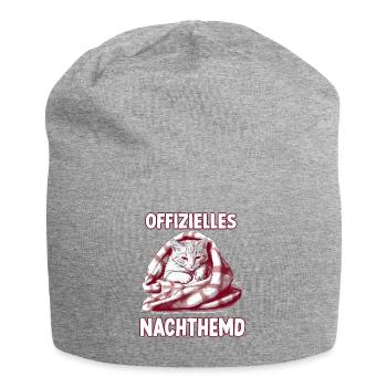 Kuschel T-Shirt für Katzenliebhaber - Jersey-Beanie - Grau meliert - Vorne