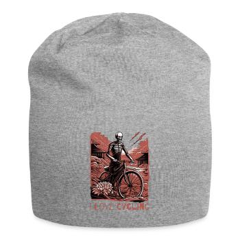 Ich liebe das Radfahren - Jersey-Beanie - Grau meliert - Vorne