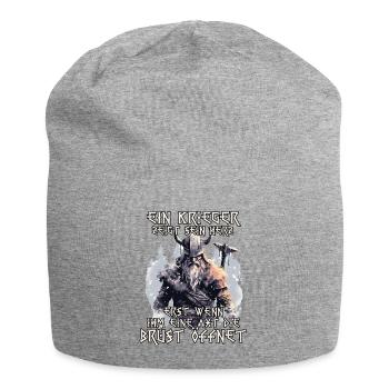 Wikinger Krieger Shirt Wahalla Söhne Odins - Jersey-Beanie - Grau meliert - Vorne