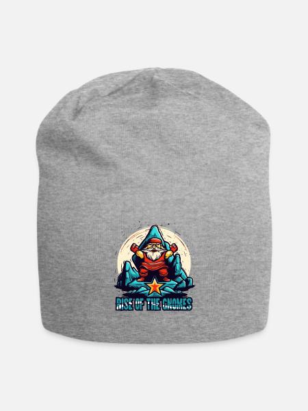 Der Aufstieg der Gartenzwerge - Jersey-Beanie - Grau meliert