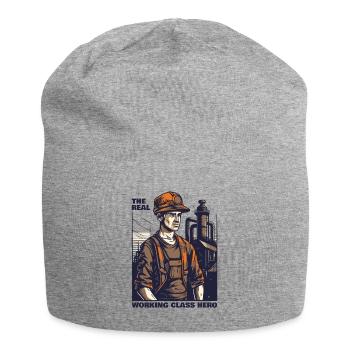 Le vrai héros de la classe ouvrière, l’artisanat - Bonnet en jersey - gris chiné - Devant