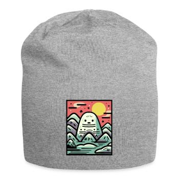Let It Snow am Nordpol - Jersey-Beanie - Grau meliert - Vorne