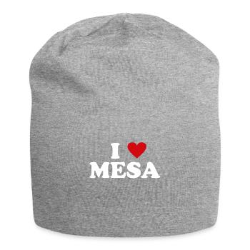Herz USA Stadt - Ich Liebe Mesa - Jersey-Beanie - Grau meliert - Vorne