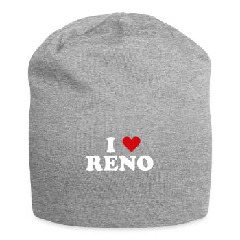 Heart USA City - I Love Reno - Jersey Beanie - heather grey - Front