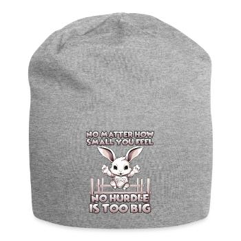 Kaninhop adventure: agility for your rabbit - Jersey Beanie - heather grey - Front