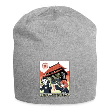 Ich liebe Shounen-Anime - Jersey-Beanie - Grau meliert - Vorne