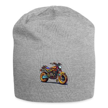 My dream motorcycle from the construction kit - Jersey Beanie - heather grey - Front