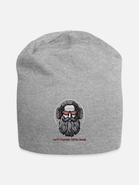 Lass uns so tun als wären wir cool - Jersey-Beanie - Grau meliert