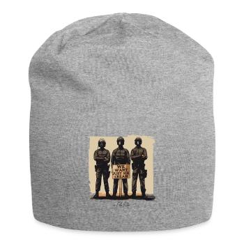 Street Art: Wir wollen nur Eiscreme - Jersey-Beanie - Grau meliert - Vorne