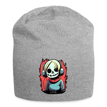 Rebondis avec moi, musique de Manga Girl - Bonnet en jersey - gris chiné - Devant