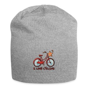 Ich liebe Radfahren - Jersey-Beanie - Grau meliert - Vorne