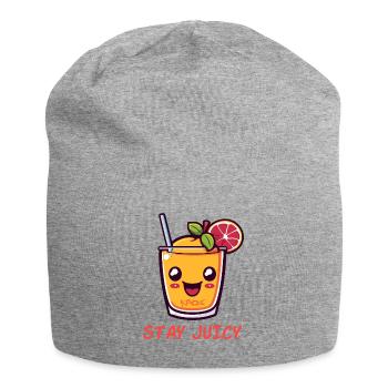 Fruity juice: stay juicy - Jersey Beanie - heather grey - Front