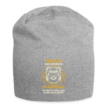 Frettchen Sind Großartig - Mama Dad - Jersey-Beanie - Grau meliert - Vorne