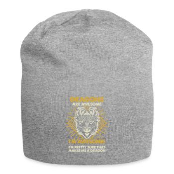Drachen Sind Großartig - Mama Dad - Jersey-Beanie - Grau meliert - Vorne