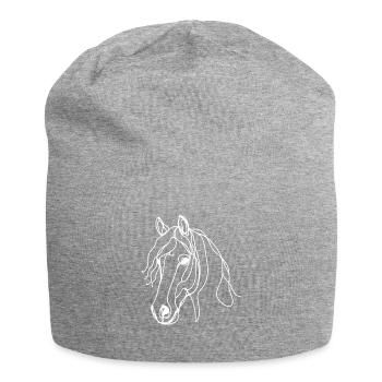 Linie Art Dad Mama - Friesisch - Jersey-Beanie - Grau meliert - Vorne