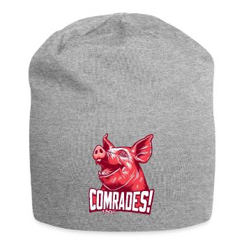 Parodie kommunistisches Genossen Schwein - Jersey-Beanie - Grau meliert - Vorne