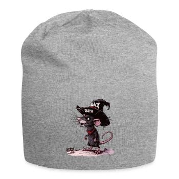 Die schwarze Pest ist die Plage einer Ratte - Jersey-Beanie - Grau meliert - Vorne