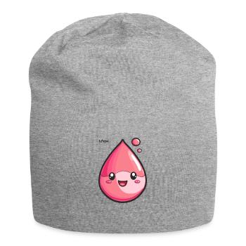 Red Liquid Funny Happy Drop - Jersey Beanie - heather grey - Front