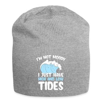 Nicht Launisch Nur Hohe Tutes - Ozean - Jersey-Beanie - Grau meliert - Vorne