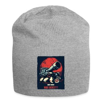 Big bang with lemons, war is crap - Jersey Beanie - heather grey - Front