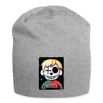 Crazy Cartoon: Horrible Puppet - Jersey Beanie - heather grey - Front