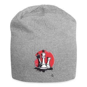 King, Rook and Bishop Chess - Jersey Beanie - heather grey - Front