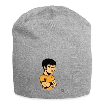 Bruce "the Offended" Kung FU Master Lee - Jersey Beanie - heather grey - Front