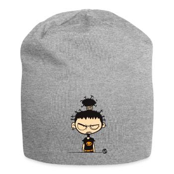 Always Angry Funny Punk - Jersey Beanie - heather grey - Front