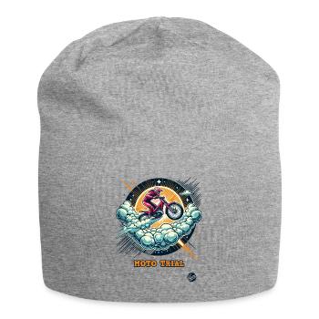 Essai de moto dans le ciel - Bonnet en jersey - gris chiné - Devant
