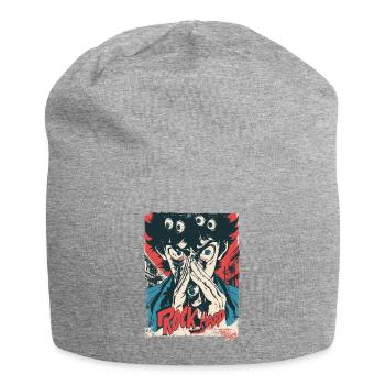 Monster Eyes Rock Hard - Jersey Beanie - heather grey - Front