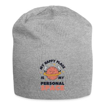 Mon endroit préféré est mon espace personnel - Bonnet en jersey - gris chiné - Devant