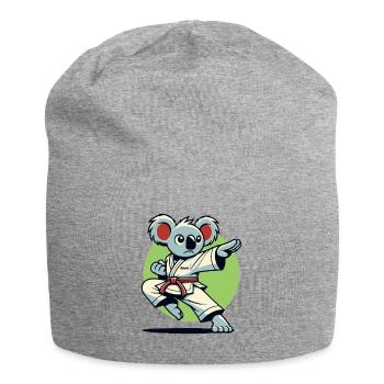 Karaté Koala – Combattant de Kung Fu - Bonnet en jersey - gris chiné - Devant