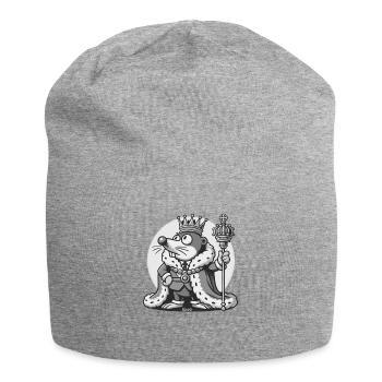 Maulwurf Majestät der König des Garten - Jersey-Beanie - Grau meliert - Vorne