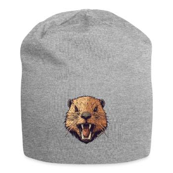 Wilder Biber - Jersey-Beanie - Grau meliert - Vorne
