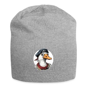 Fun Adventure: Pirate Goose - Jersey Beanie - heather grey - Front