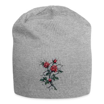 Roses break through concrete: the power of love - Jersey Beanie - heather grey - Front