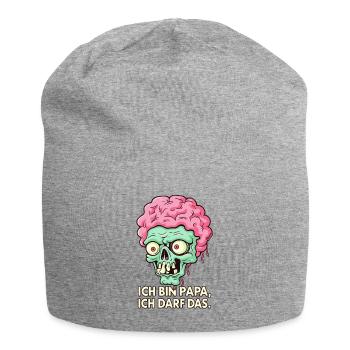 I'm dad, I'm allowed the zombie - Jersey Beanie - heather grey - Front