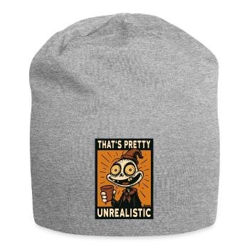 Seltsames Skelett: Das ist ziemlich unrealistisch - Jersey-Beanie - Grau meliert - Vorne