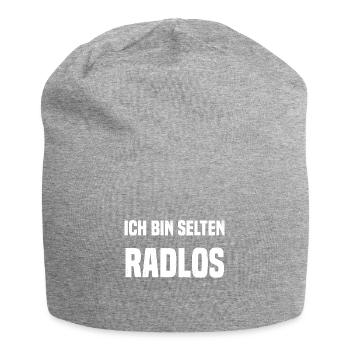 Ich bin selten Radlos - Jersey-Beanie - Grau meliert - Vorne