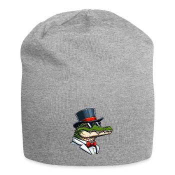 Herr Krokodil - Jersey-Beanie - Grau meliert - Vorne
