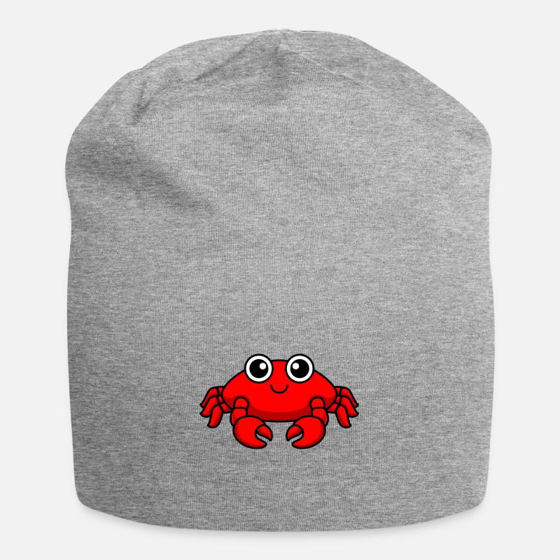Krabbe Comic Tier - Jersey-Beanie - Grau meliert