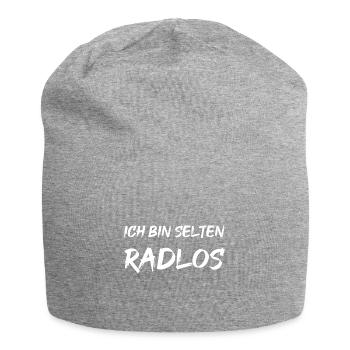 Ich bin selten Radlos - Jersey-Beanie - Grau meliert - Vorne