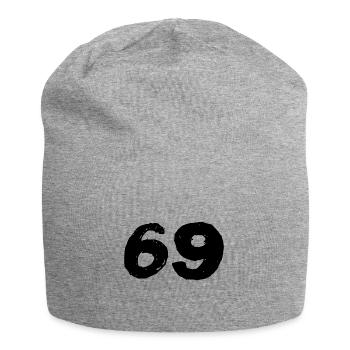 69 Zahl Trikot - Jersey-Beanie - Grau meliert - Vorne