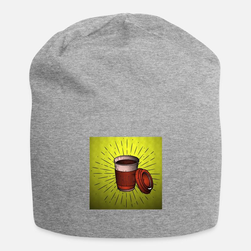 café - Bonnet en jersey - gris chiné