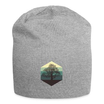 arbre - Bonnet en jersey - gris chiné - Devant
