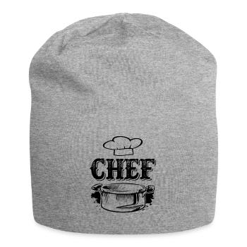 chef chef - Jersey Beanie - heather grey - Front