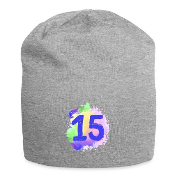 15 Nombre d’objets blob - Bonnet en jersey - gris chiné - Devant