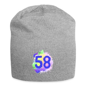 58 Nombre d’objets blob - Bonnet en jersey - gris chiné - Devant